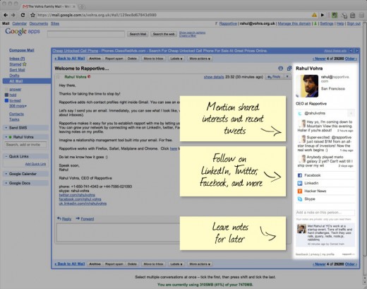 rapportive example 520x409 photo rapportive example 520x409 29 free Internet tools to improve your marketing starting today