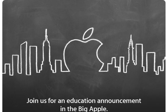 Apple announces event focusing on education in New York on Jan. 19