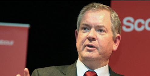 A UK MP quit his Web-adviser role after posting a Hitler parody video mocking Scots’ leader