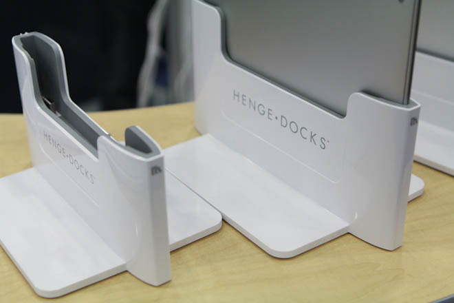 The Henge Dock holds your MacBook Air beautifully vertical