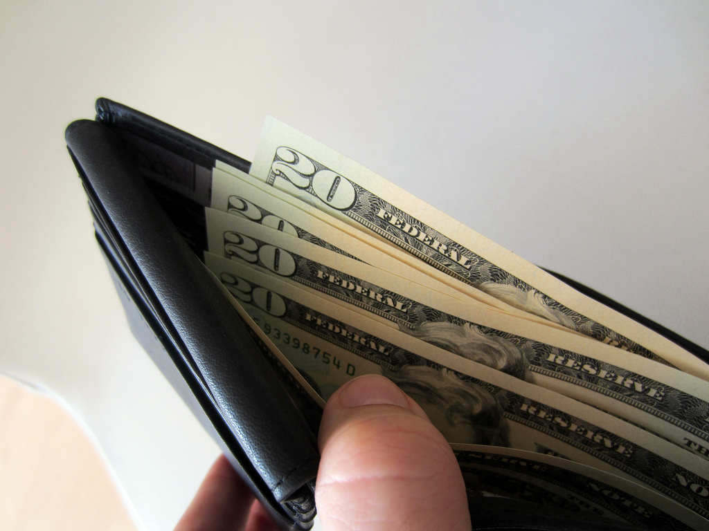 Money in wallet by 401k on Flickr