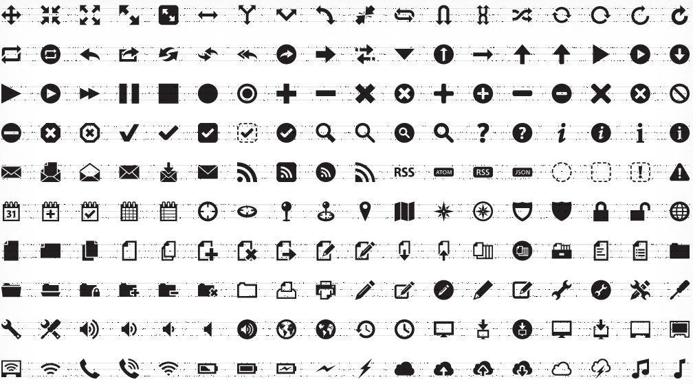 Pictos is like Typekit for your UI with over 650 icons to play with