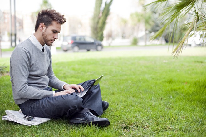Now you can brighten up your dingy office with a virtual blue sky
