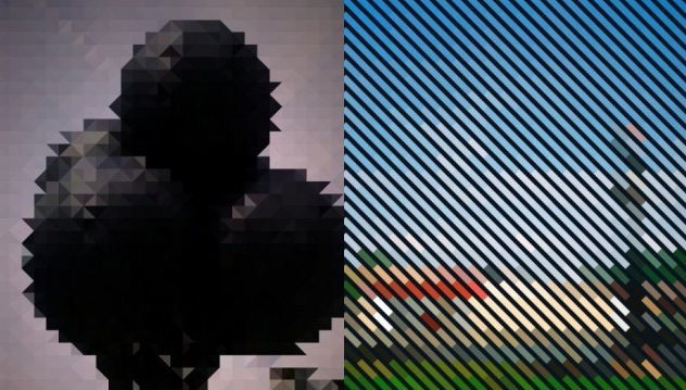 Tired of vintage photo effects? Turn your pictures into abstract works of pixelated art instead