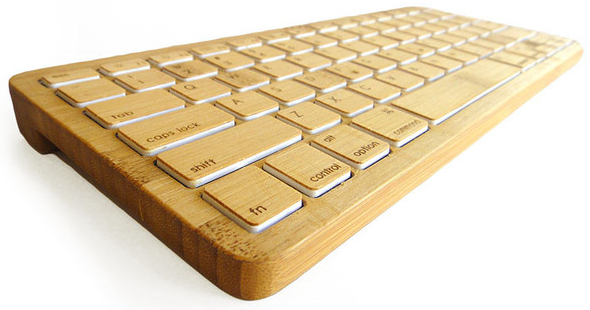This Bluetooth keyboard is eco-friendly, made of 92% bamboo and even rechargable