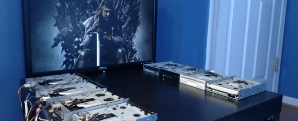 The Game of Thrones theme played on floppy drives is better than the original