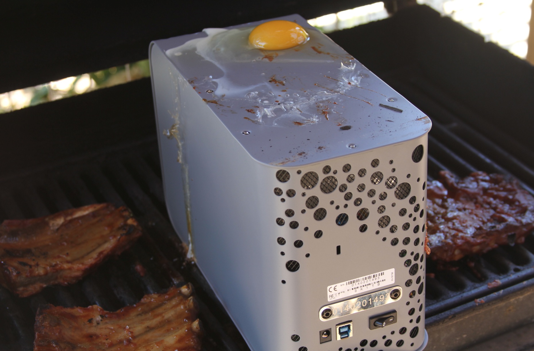 I barbecued and drowned this hard drive and it still works