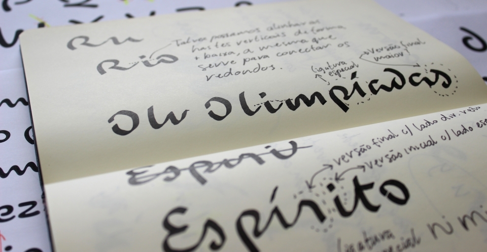Check out the beautiful custom typeface for the Rio 2016 Olympics