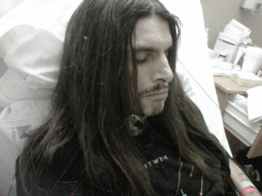 Chris in hospital How Facebook has turned the normal processes of dying and grieving inside out