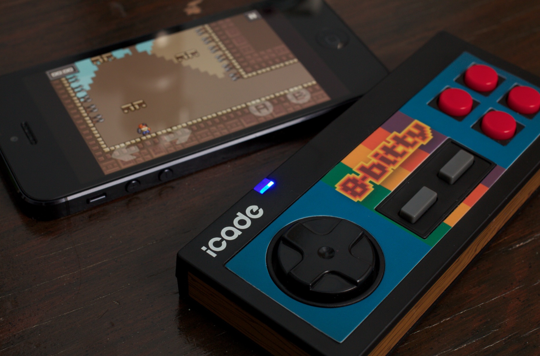 The 8-Bitty controller for iOS & Android is fantastic, as long as your favorite game supports it ...
