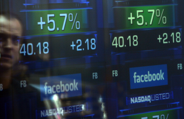 Screens display the start of trading in