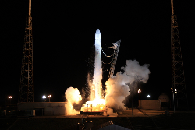 SpaceX launches Dragon capsule as it teams up with NASA for ISS delivery