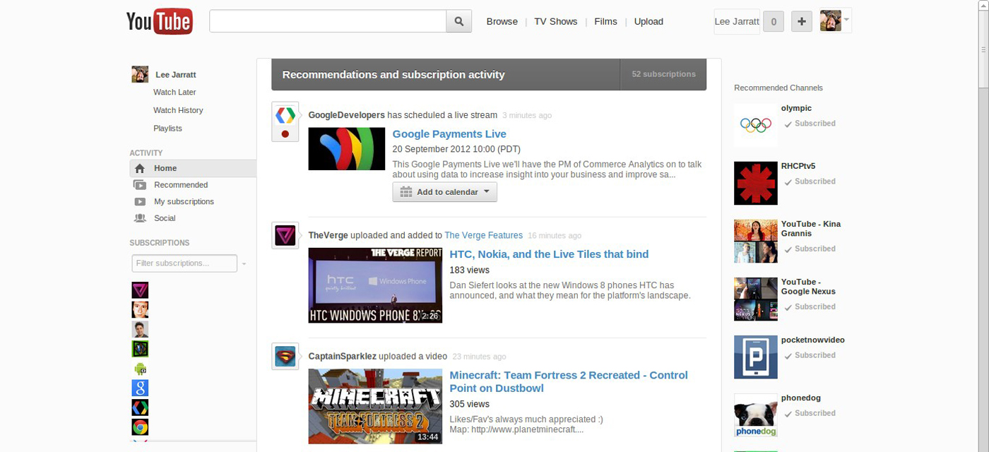 YouTube hints at a cleaner, simpler redesign that closely resembles Google+