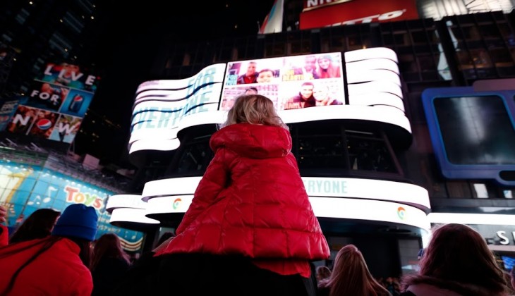 Google takes over Times Square, just to prove its Chromebook is for everyone