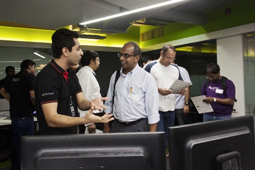 Vinny Lohan of WhiteShark at Demo Day photo Vinny Lohan of WhiteShark at Demo Day 11 Indian startups strut their stuff on Demo Day at Microsofts accelerator in Bangalore