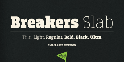 breakers slab photo breakers slab 38 Of the most beautiful typeface designs released this winter