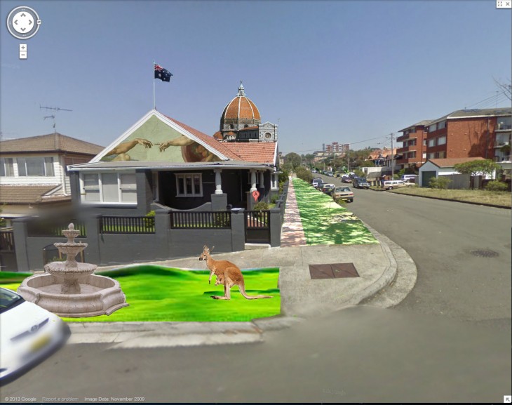 Round Up: All of Google’s jokes for April Fools 2013 After with flag 730x577 Round Up: All of Google’s jokes for April Fools 2013