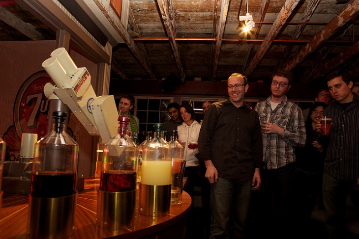 Sir Mix-a-Bot: This bartender robot arm will serve you drinks all night long