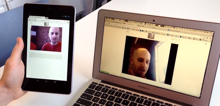 Here’s an early look at plugin-free video chatting on a Nexus 7, powered by WebRTC