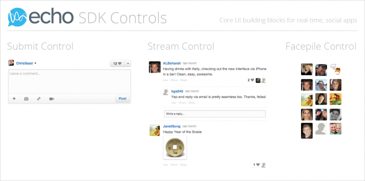 Echo unveils its JavaScript SDK to help developers create social apps for TV, music, news, and more js sdk control examples 730x362 Echo unveils its JavaScript SDK to help developers create social apps for TV, music, news, and more