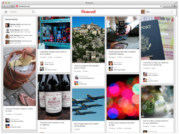 Semiocast: Pinterest now has 70 million users and is steadily gaining momentum outside the US