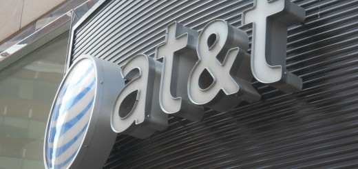 The AT&T logo is seen on June 2, 2010 in