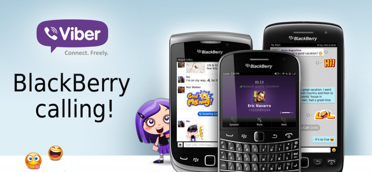 Viber finally gives BlackBerry OS5 and OS7 users a voice (free voice calls, that is)