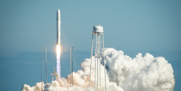 Orbital Sciences’ Antares rocket blasts off on its maiden voyage