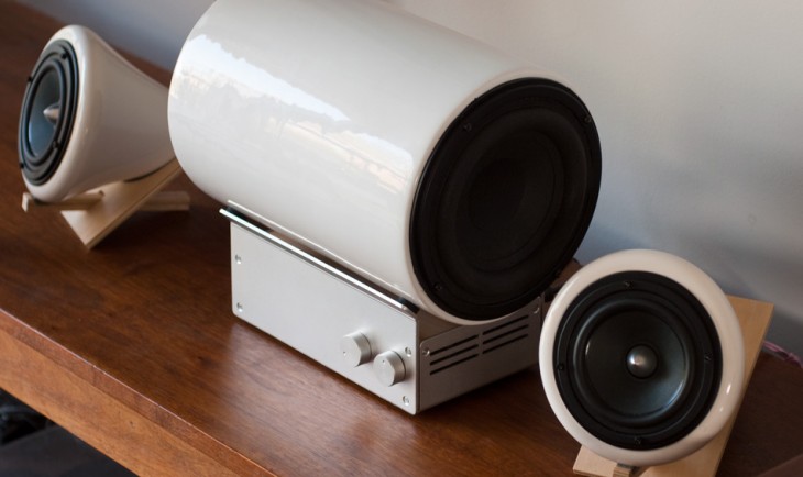 These $1,000 ceramic speakers from Joey Roth are the “anti-Jambox” approach