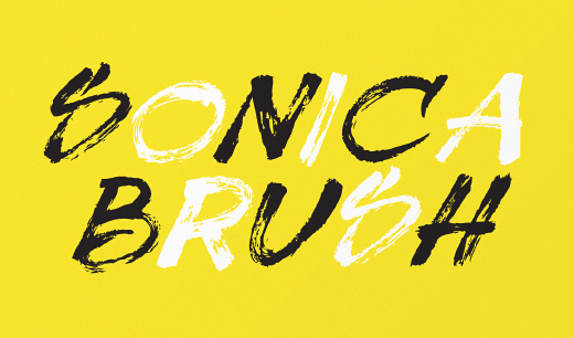 sonica brush photo sonica brush 30 of the most beautiful typeface designs released last month (April)