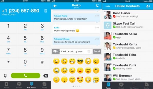 19 apps that already look perfect for iOS 7 skype 520x304 19 apps that already look perfect for iOS 7
