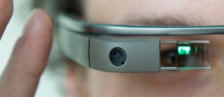 A visitor of the “NEXT Berlin” conference tries out the Google Glass on April 24, 2013 in Berlin. “NEXT Berlin” describes itself as “a meeting place for the European digital industry”. Organisers say that at the conference, “marketing decision-makers and business developers meet technical experts and creative minds to discuss what will be important in the next 12 months”. The conference is running from April 23 to 24, 2013.       AFP PHOTO / OLE SPATA / GERMANY OUT        (Photo credit should read Ole Spata/AFP/Getty Images)