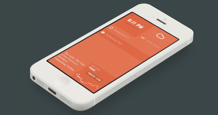 Top of the Morning: A beautiful iPhone app serving a snapshot of the news, weather, events and more