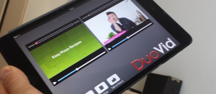DuoVid for iOS lets you play two videos side-by-side from your library or YouTube