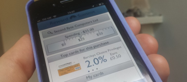 Multiple credit cards? Reward Summit for iPhone tells you which one to use for the best kickbacks.