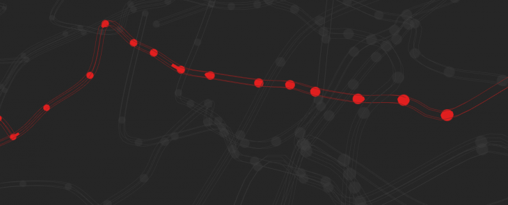 This stunning map shows every train on the London Underground traveling in real-time