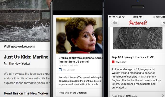 Pinterest pushes for the read-it-later market with new article pins