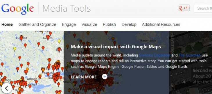 Google guides journalists to its digital resources with new Google Media Tools hub