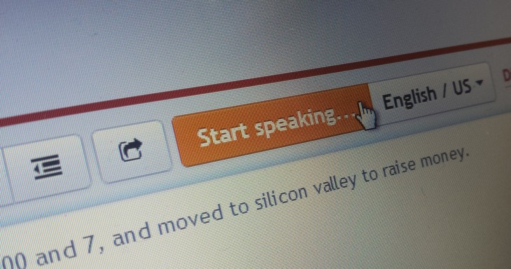 Transcribe for Chrome now includes dictation, converting spoken word into text
