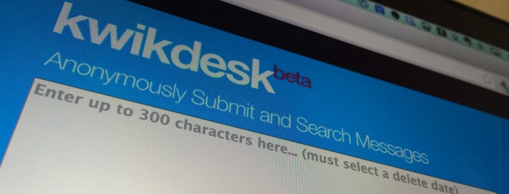 Kwikdesk is Twitter-meets-Snapchat, with a hidden public timeline of ephemeral messages