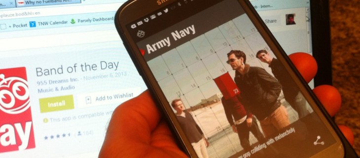 Band of the Day hits Android to help you keep your finger on the pulse with one new artist each day