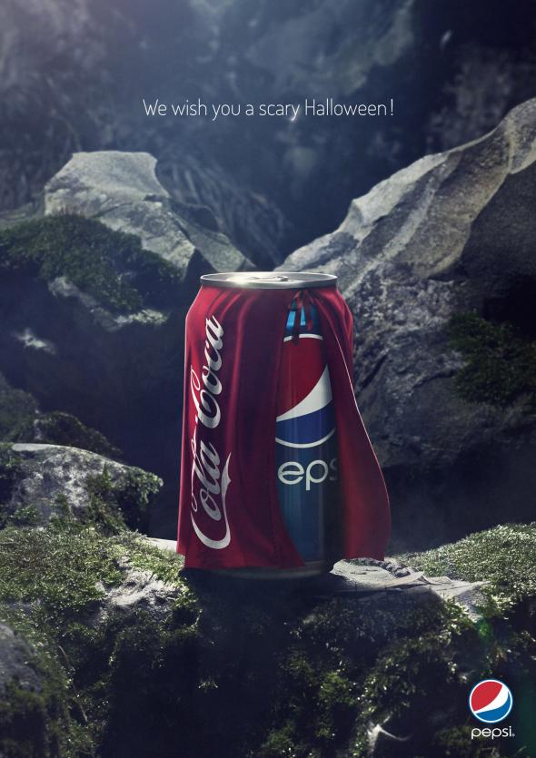pepsi halloween commercial coca cola