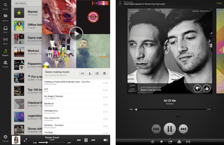 spotify Spotify for iPad gets Browse playlist discovery feature and the option to follow friends and artists