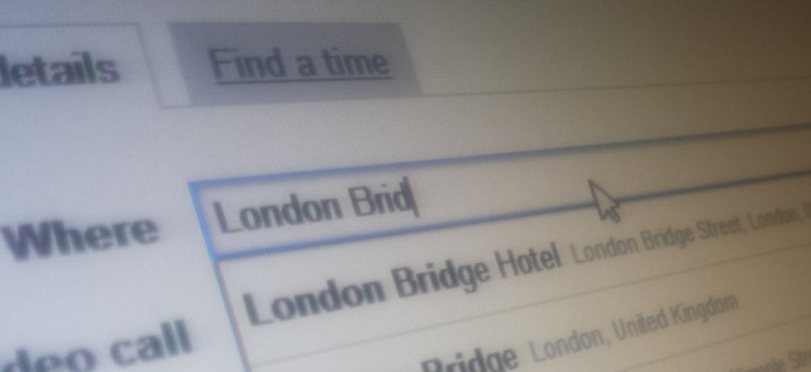 Google Calendar taps Maps for location autocomplete suggestions, and shows relevant events as you search ...