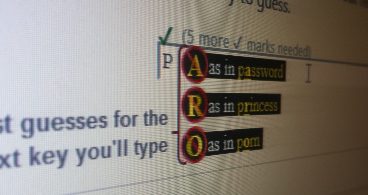 Telepathwords: This tool from Microsoft tells you how bad your passwords are by guessing the next letter ...