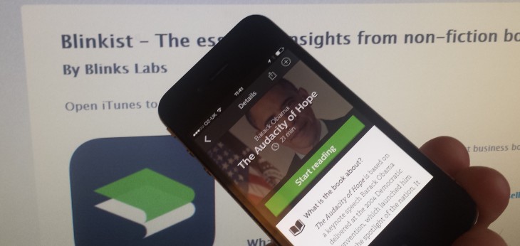 No time to read? Blinkist wants to help.