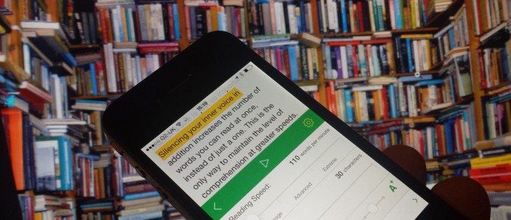 Outread for iOS highlights text to help speed your way through your reading list