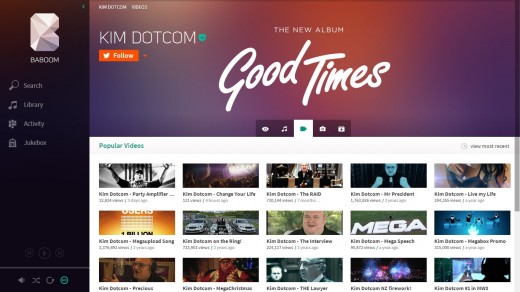 baboom3 520x292 Kim Dotcom gives a sneak preview of Baboom, his new music streaming service