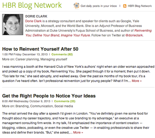 screenshot HBR Blog Network 5 effective networking strategies in the digital age