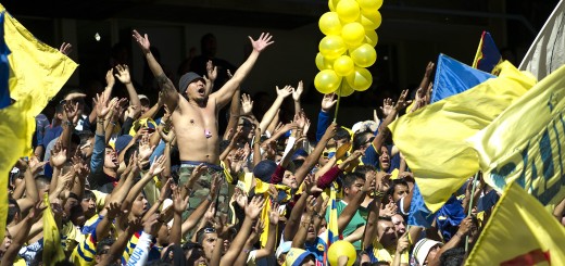 America's fans celebrate after their tea